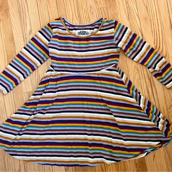 Effie’s Heart Striped Multicolor Dress L - Picture 7 of 8
